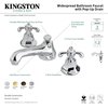 Kingston Brass KS4468TX 8" Widespread Bathroom Faucet, Brushed Nickel KS4468TX